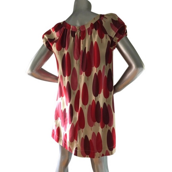 Orla Keily Cyprus Tree shift dress - shades of red - Picture 4 of 11